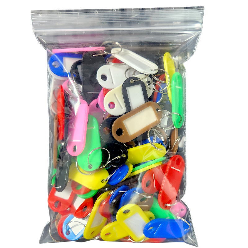 COLOR TAGS MHS KEY CHAINS 100PCS